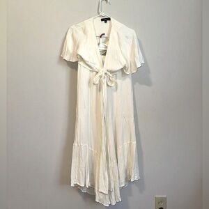 Flare pants and front tie blouse. Worn twice!